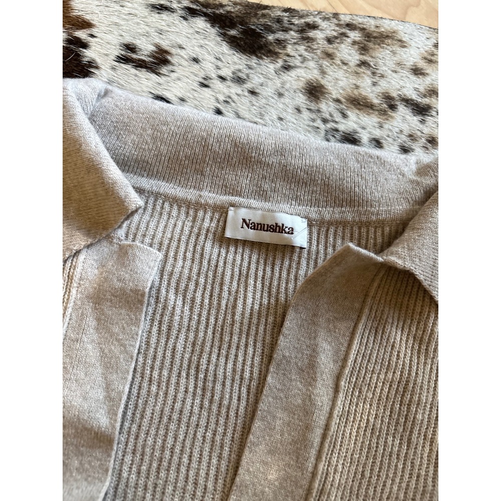 NANUSHKA Azha Ribbed Knit Bodysuit Wool Blend Size Small - Picture 4 of 9